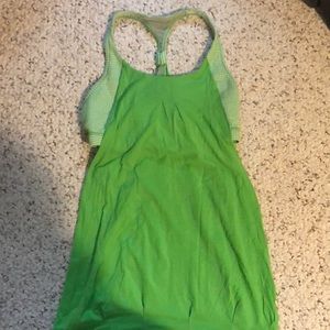 Lululemon tank w connected sports bra